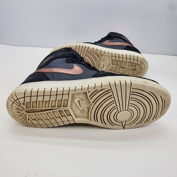 🌹 Air Jordan 1 Retro High GS 4.5Y Women 6 Shoes Gold" 2016 (705300-008) - Picture 7 of 13